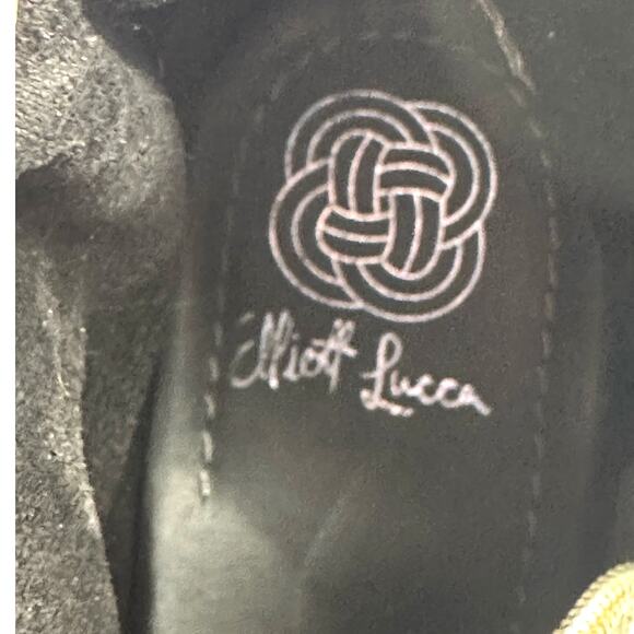 Elliot Lucca Knee High Gray Boots Leather Upper 7 1/2 Gently Worn-Nice! - Picture 10 of 12